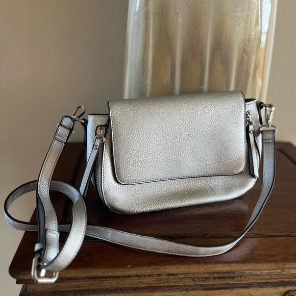 a new day Handbags - A New Day silver crossbody bag